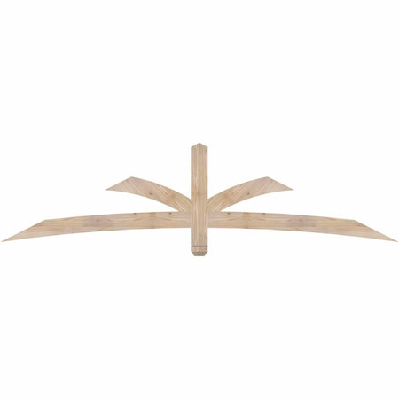 Ekena Millwork Davenport Smooth Timber Gable Bracket, Douglas Fir, 84"W x 21"H x 1 1/2"D x 3 1/2"F, 6/12 Pitch GBW084X21X0204DAV00SDF